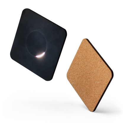2024 Solar Eclipse Diamond Ring Coaster - Elegant Protection for Your Table 🌞💍