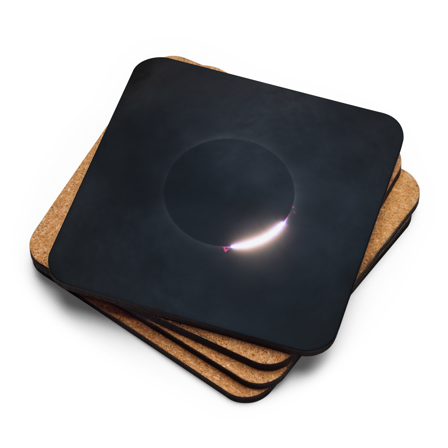 2024 Solar Eclipse Diamond Ring Coaster - Elegant Protection for Your Table 🌞💍
