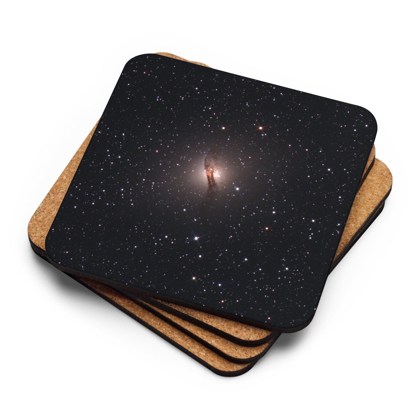 Space Bacon Coaster: Centaurus A (NGC5128) Add Cosmic Flavor to Your Table