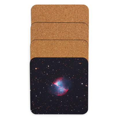 Dumbbell Nebula Coaster: A Cosmic Lift for Your Drink