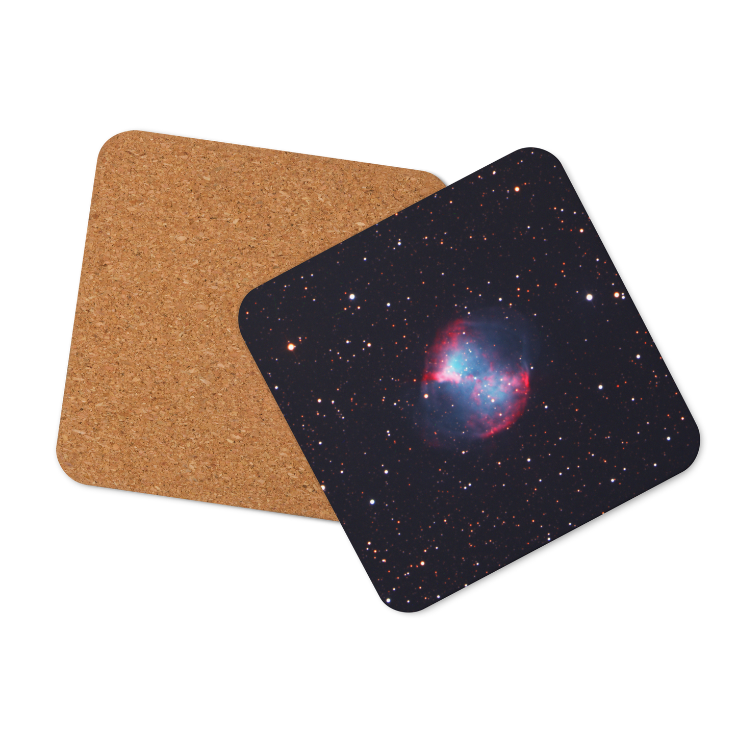 Dumbbell Nebula Coaster: A Cosmic Lift for Your Drink