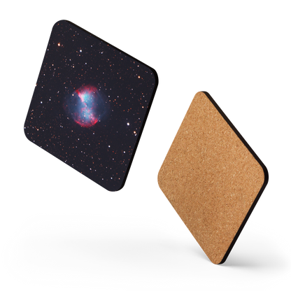 Dumbbell Nebula Coaster: A Cosmic Lift for Your Drink