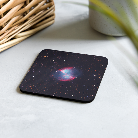 Dumbbell Nebula Coaster: A Cosmic Lift for Your Drink