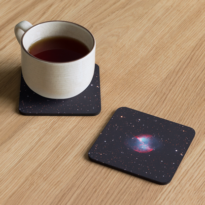 Dumbbell Nebula Coaster: A Cosmic Lift for Your Drink