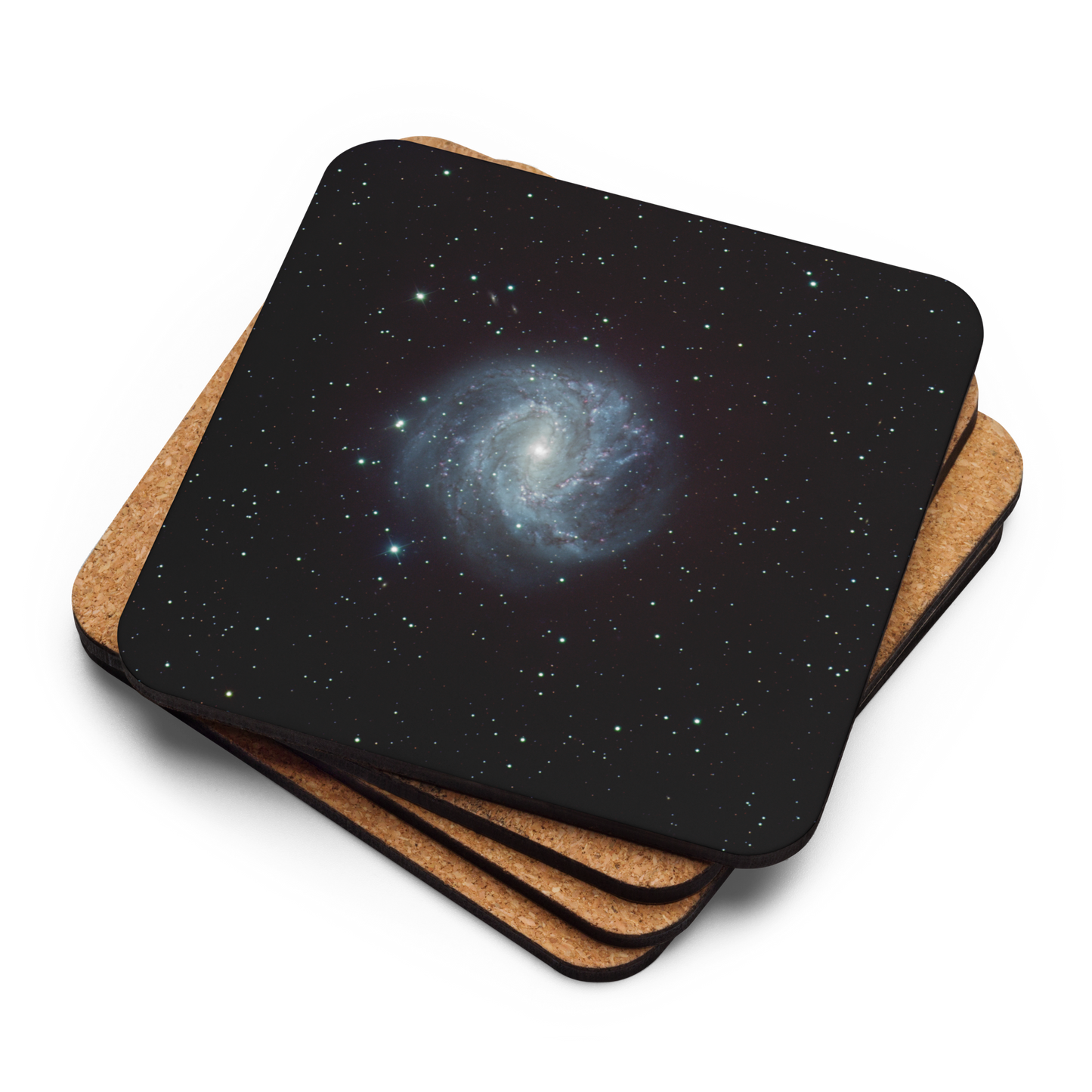 Southern Pinwheel Galaxy Coaster: Spin Your Drink with the Cosmos