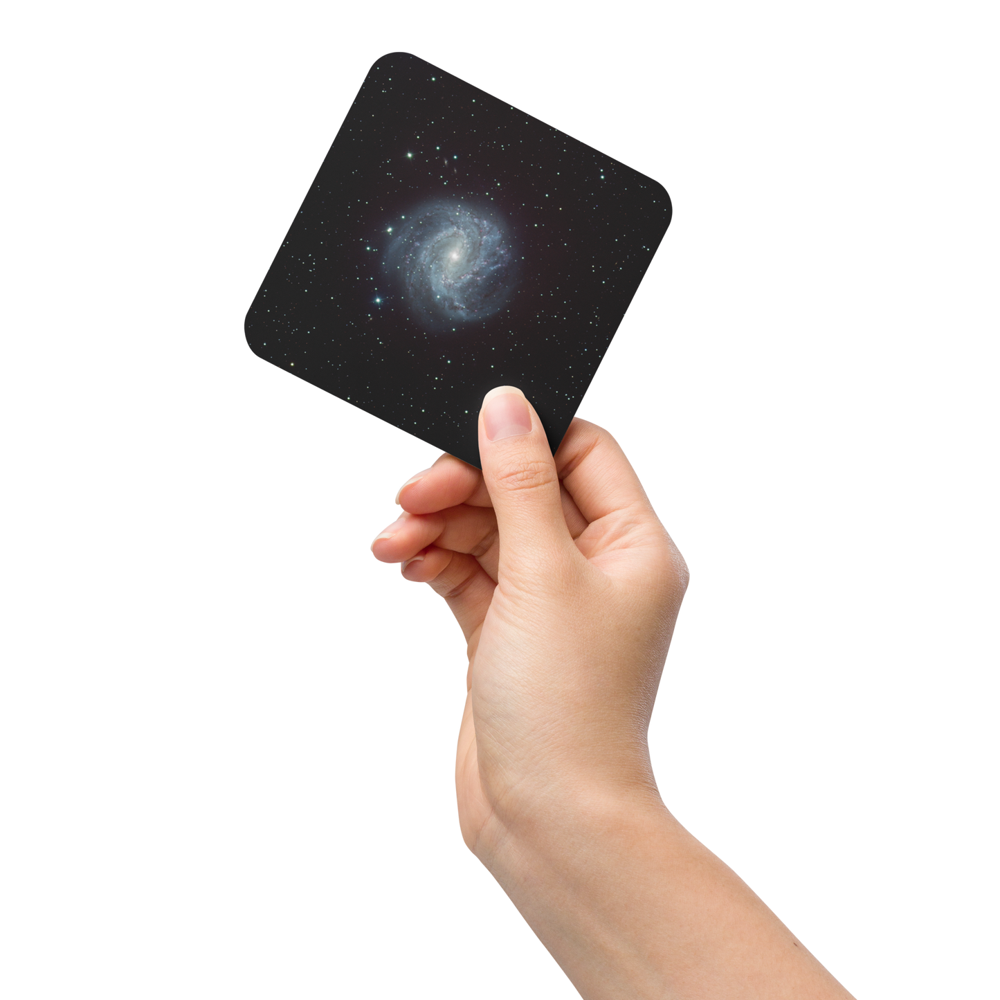 Southern Pinwheel Galaxy Coaster: Spin Your Drink with the Cosmos