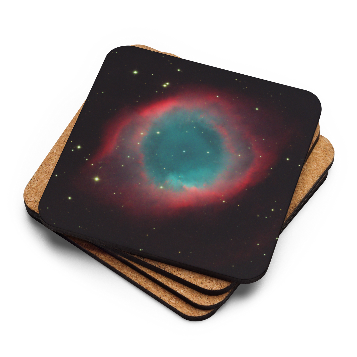 The Cosmic Eye Coaster, a Helix Nebula Space Drink Coaster