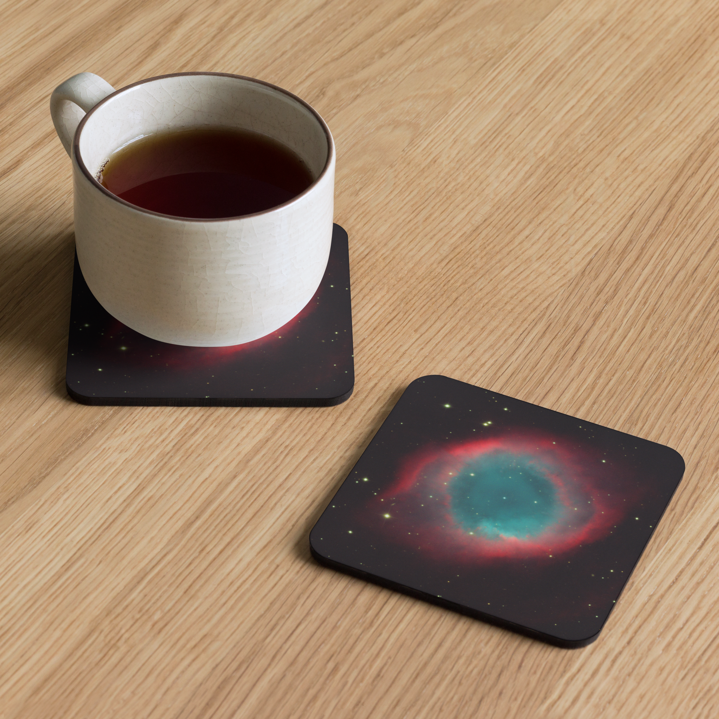The Cosmic Eye Coaster, a Helix Nebula Space Drink Coaster