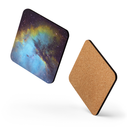 Pacman Nebula Gobbling Up Space Pellets – Astronomy Drink Coaster
