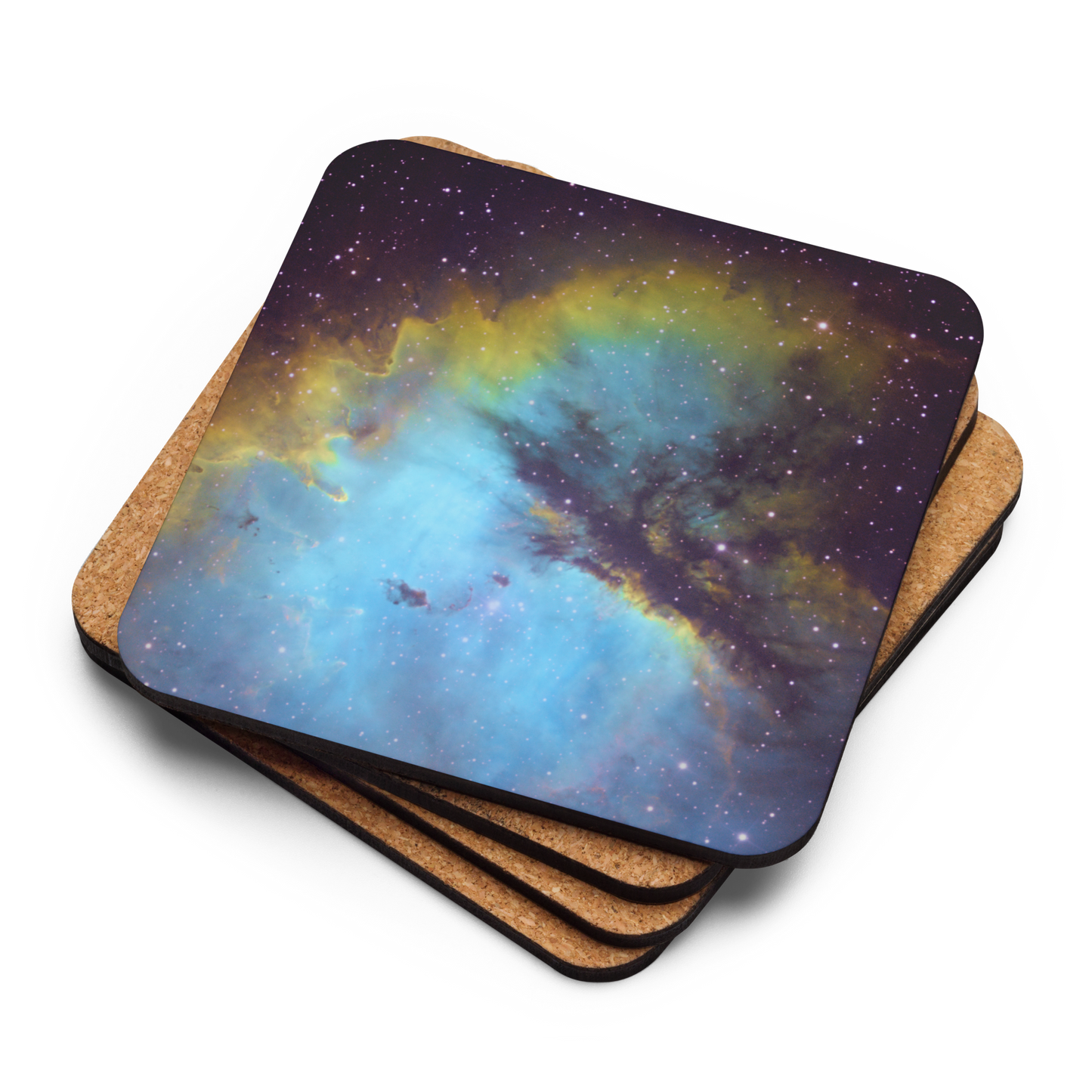 Pacman Nebula Gobbling Up Space Pellets – Astronomy Drink Coaster