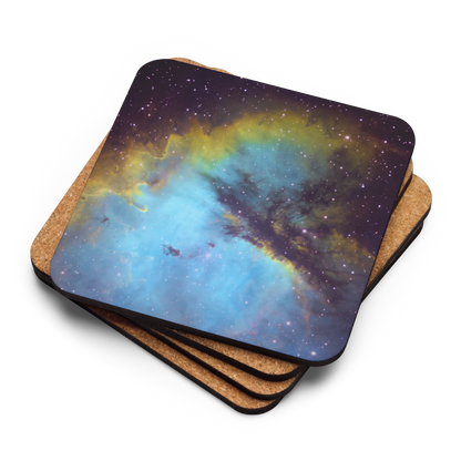 Pacman Nebula Gobbling Up Space Pellets – Astronomy Drink Coaster
