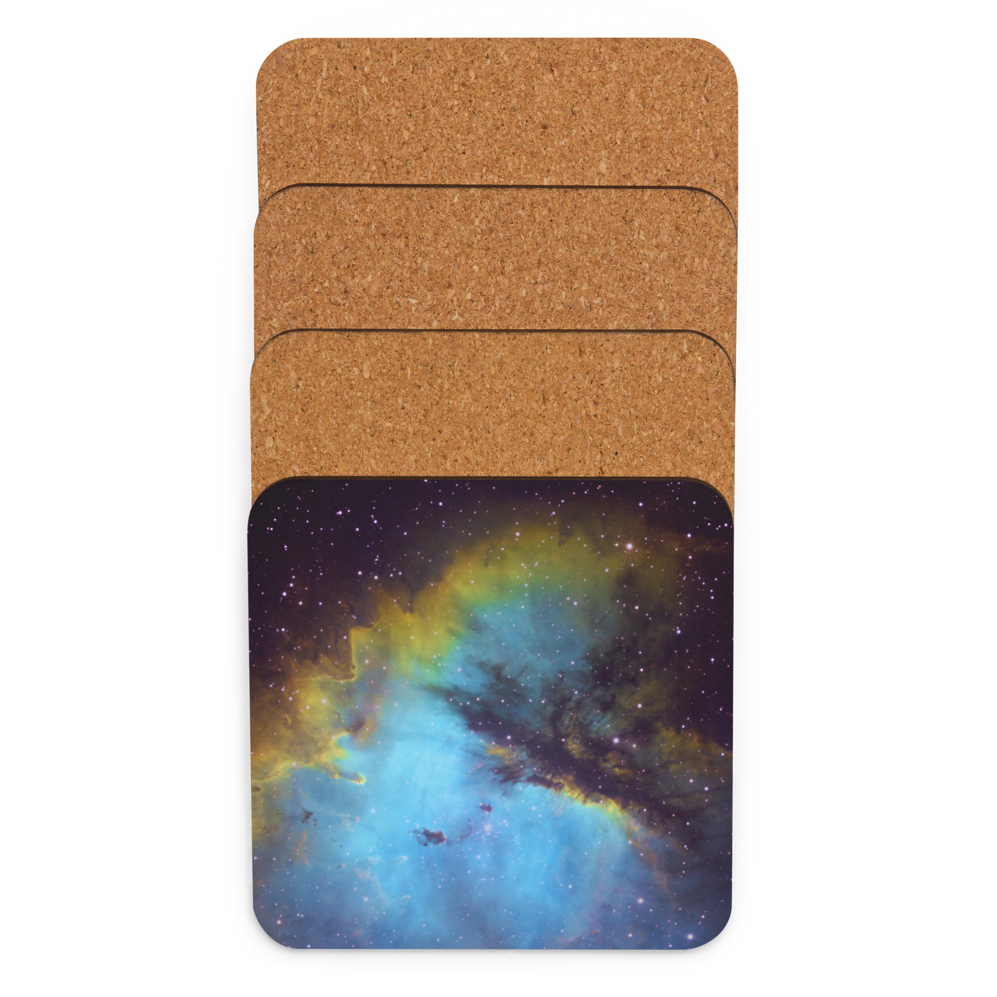 Pacman Nebula Gobbling Up Space Pellets – Astronomy Drink Coaster