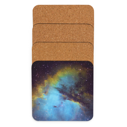 Pacman Nebula Gobbling Up Space Pellets – Astronomy Drink Coaster