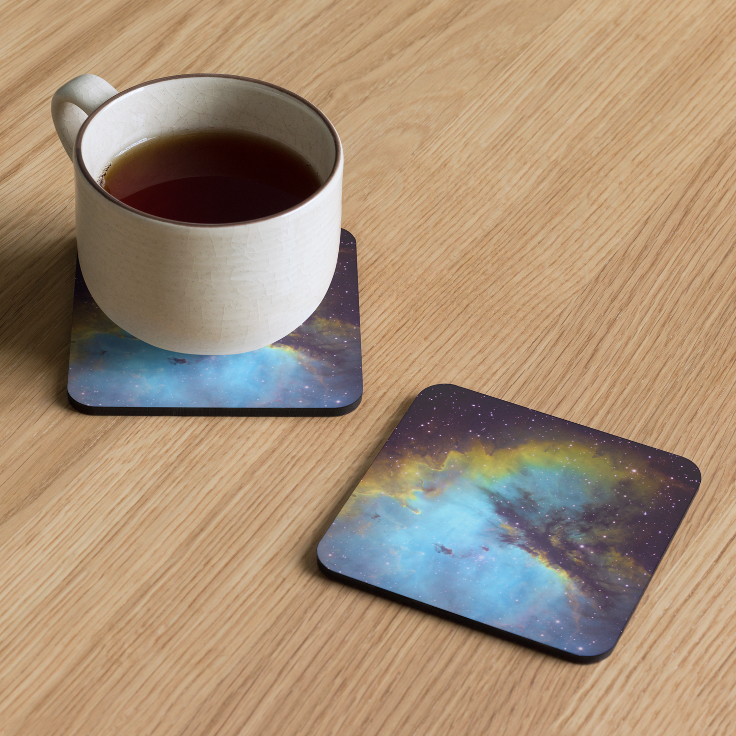 Pacman Nebula Gobbling Up Space Pellets – Astronomy Drink Coaster