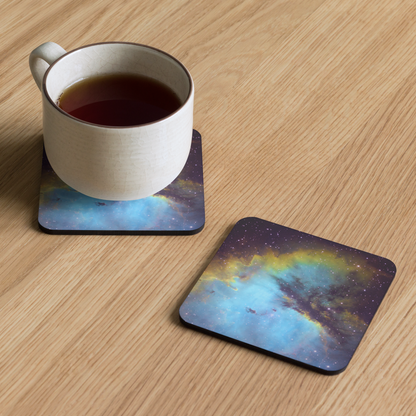 Pacman Nebula Gobbling Up Space Pellets – Astronomy Drink Coaster
