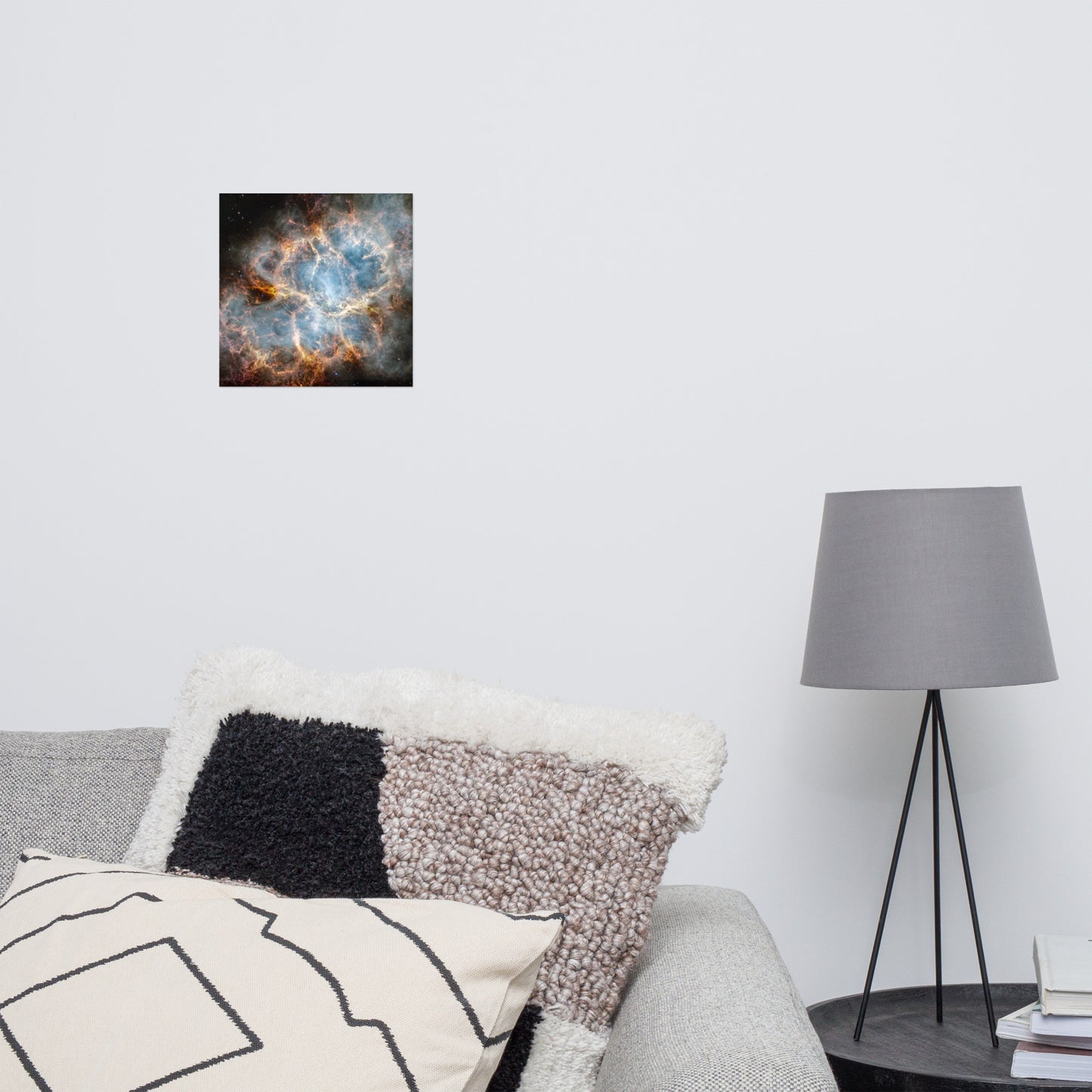 Crab Nebula from JWST Matte Poster Print in Galactic Sizes