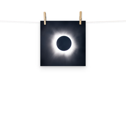 Eclipse Splendor: 2024 Solar Eclipse Totality Poster - Embrace the Celestial Phenomenon 🌞🌑