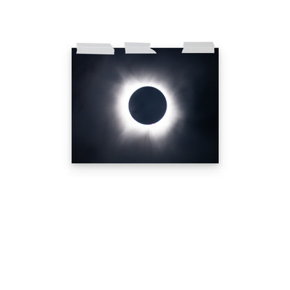 Eclipse Splendor: 2024 Solar Eclipse Totality Poster - Embrace the Celestial Phenomenon 🌞🌑