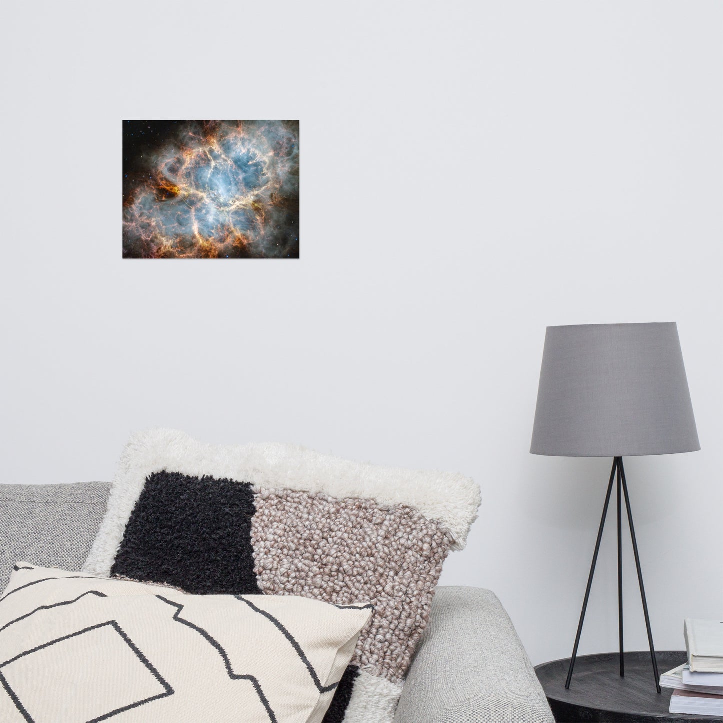 Crab Nebula from JWST Matte Poster Print in Galactic Sizes