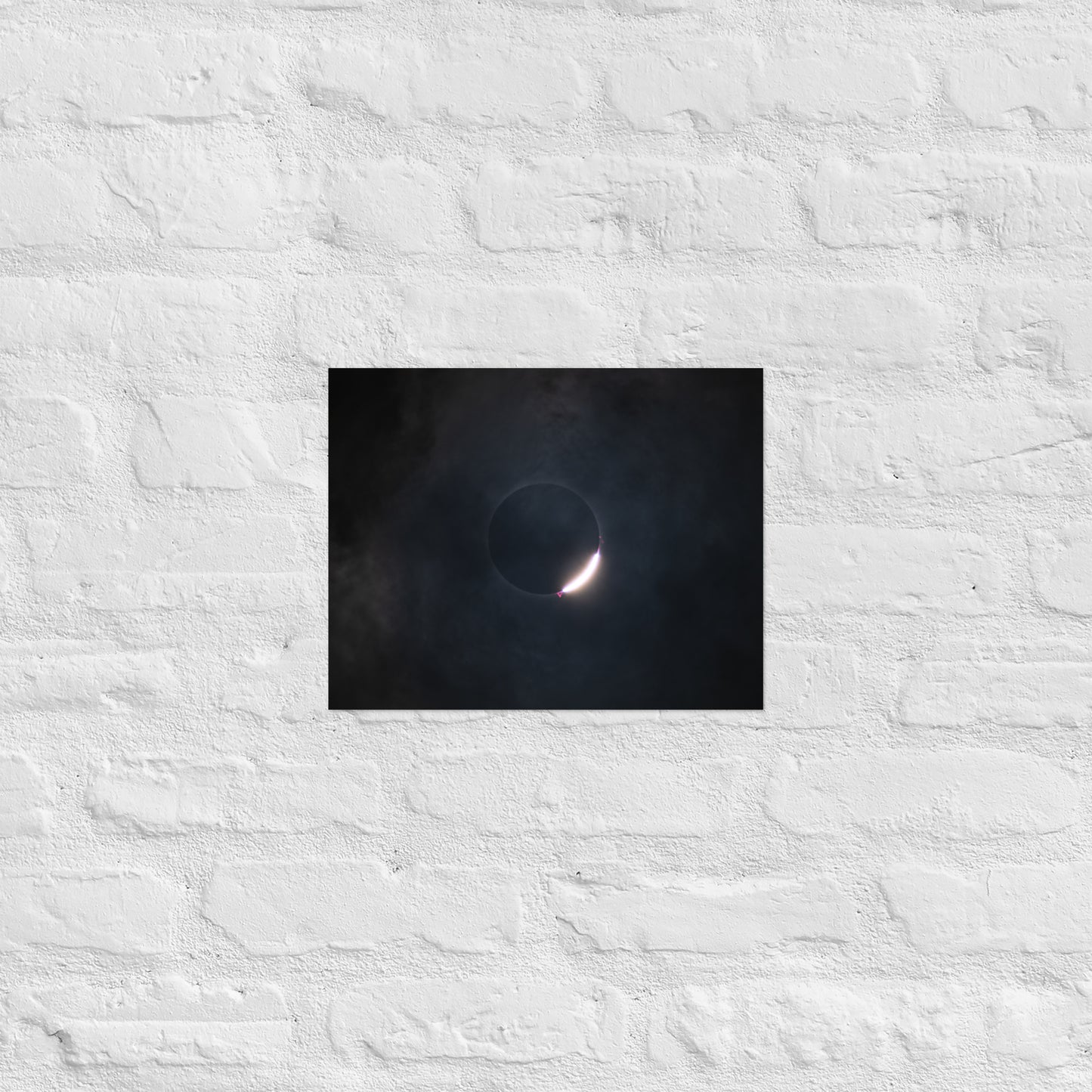 2024 Solar Eclipse Poster - Illuminate Your Space with Diamond Ring Beauty 🌞