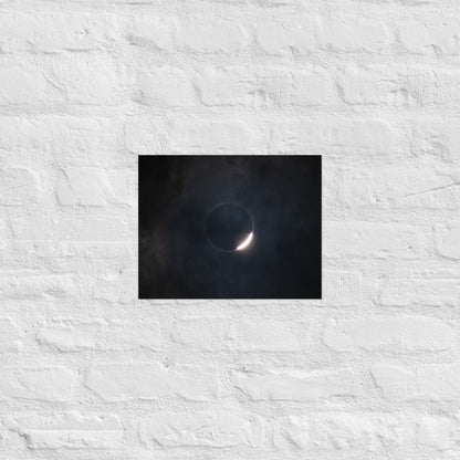 2024 Solar Eclipse Poster - Illuminate Your Space with Diamond Ring Beauty 🌞