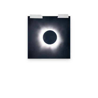 Eclipse Splendor: 2024 Solar Eclipse Totality Poster - Embrace the Celestial Phenomenon 🌞🌑