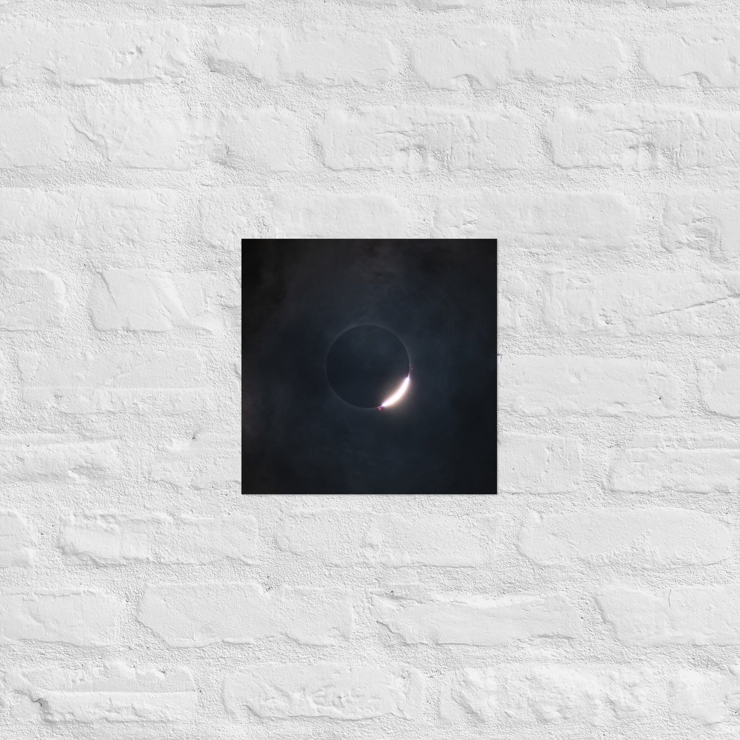 2024 Solar Eclipse Poster - Illuminate Your Space with Diamond Ring Beauty 🌞
