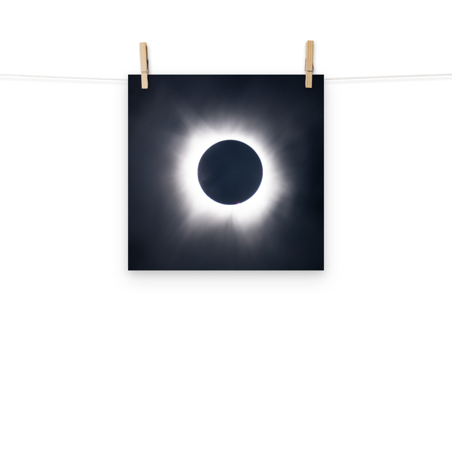 Eclipse Splendor: 2024 Solar Eclipse Totality Poster - Embrace the Celestial Phenomenon 🌞🌑