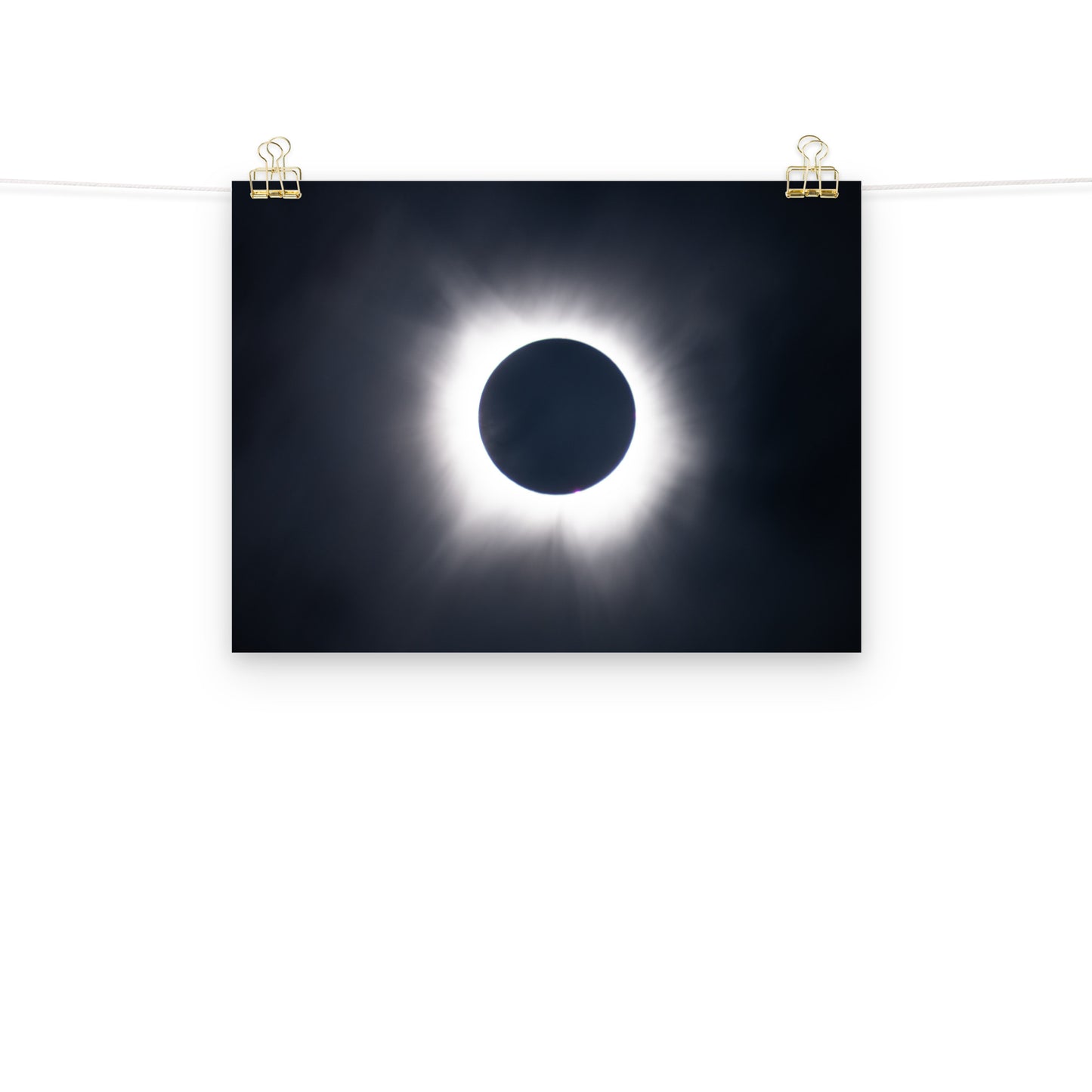Eclipse Splendor: 2024 Solar Eclipse Totality Poster - Embrace the Celestial Phenomenon 🌞🌑