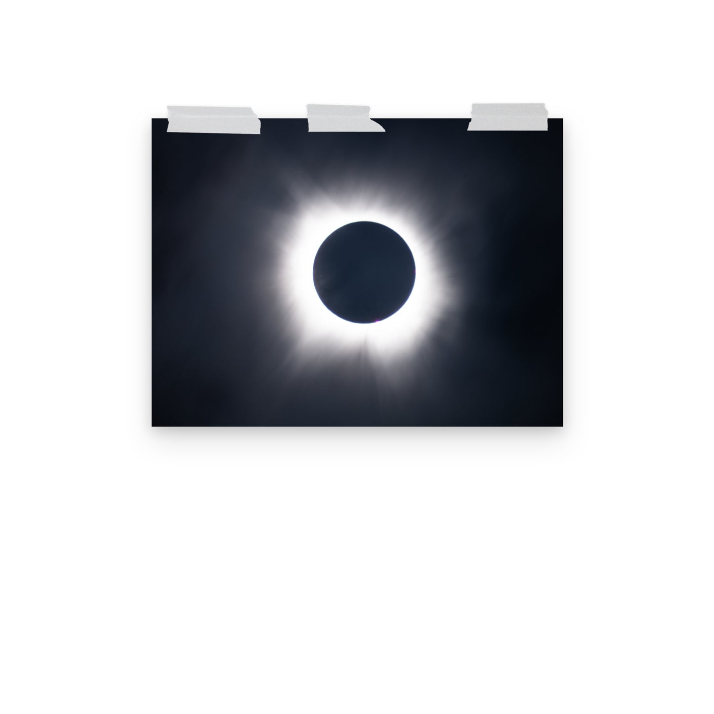 Eclipse Splendor: 2024 Solar Eclipse Totality Poster - Embrace the Celestial Phenomenon 🌞🌑