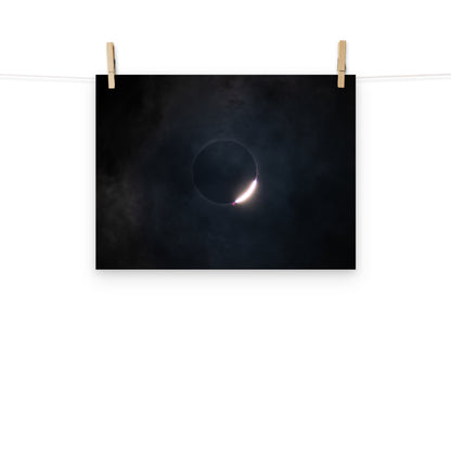 2024 Solar Eclipse Poster - Illuminate Your Space with Diamond Ring Beauty 🌞