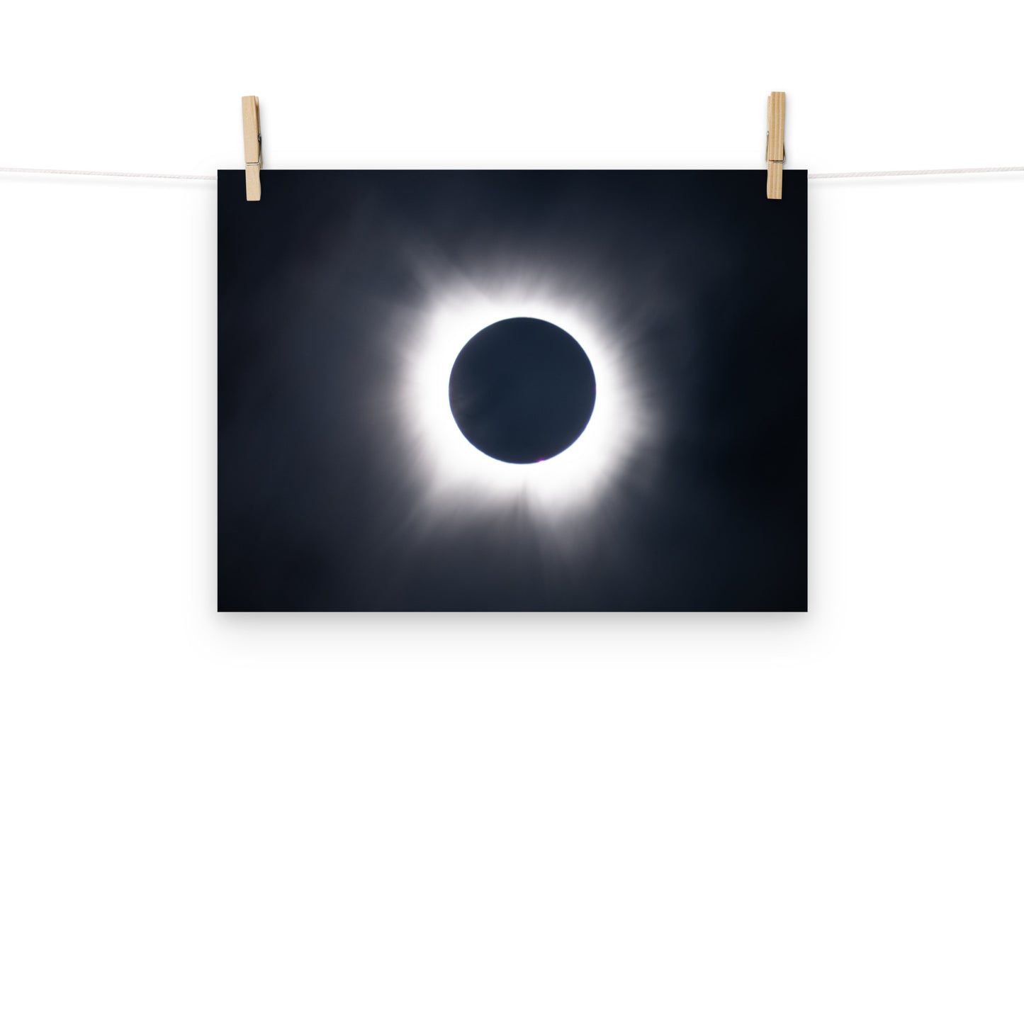 Eclipse Splendor: 2024 Solar Eclipse Totality Poster - Embrace the Celestial Phenomenon 🌞🌑