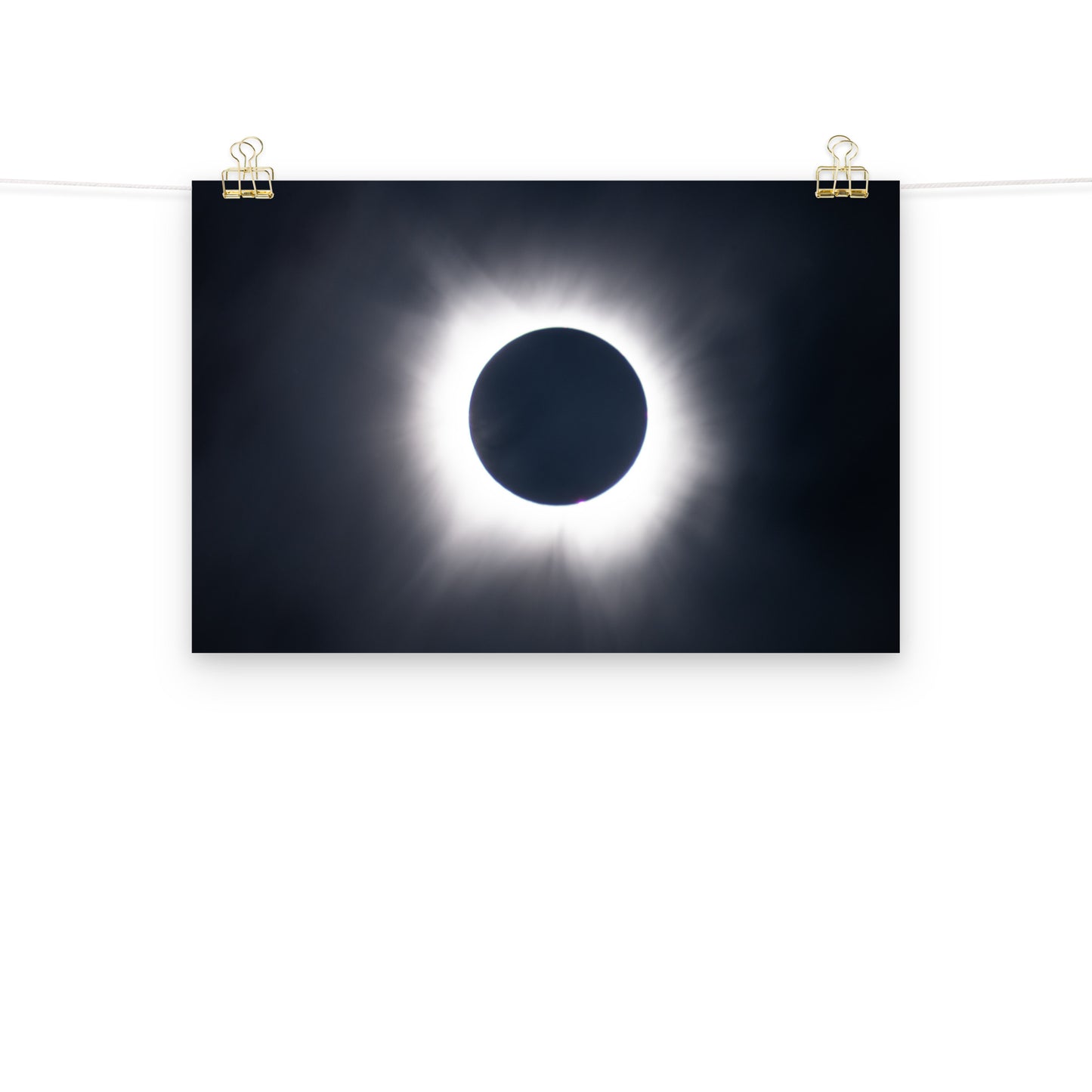 Eclipse Splendor: 2024 Solar Eclipse Totality Poster - Embrace the Celestial Phenomenon 🌞🌑