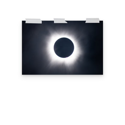 Eclipse Splendor: 2024 Solar Eclipse Totality Poster - Embrace the Celestial Phenomenon 🌞🌑