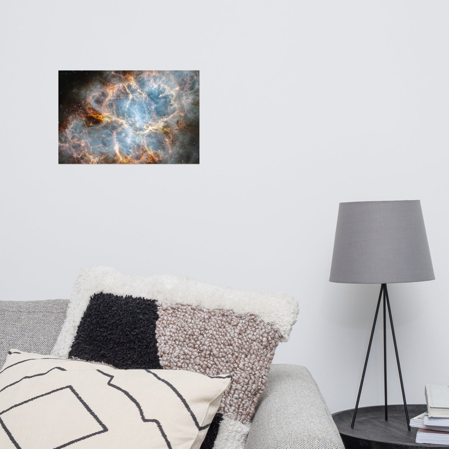 Crab Nebula from JWST Matte Poster Print in Galactic Sizes