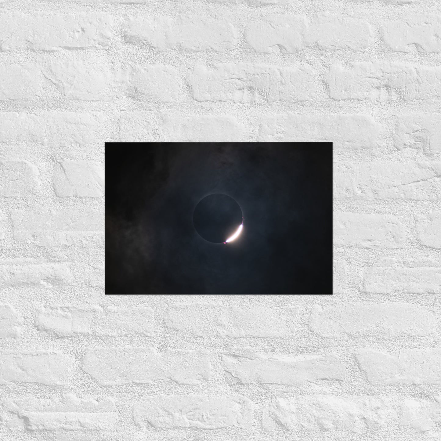 2024 Solar Eclipse Poster - Illuminate Your Space with Diamond Ring Beauty 🌞