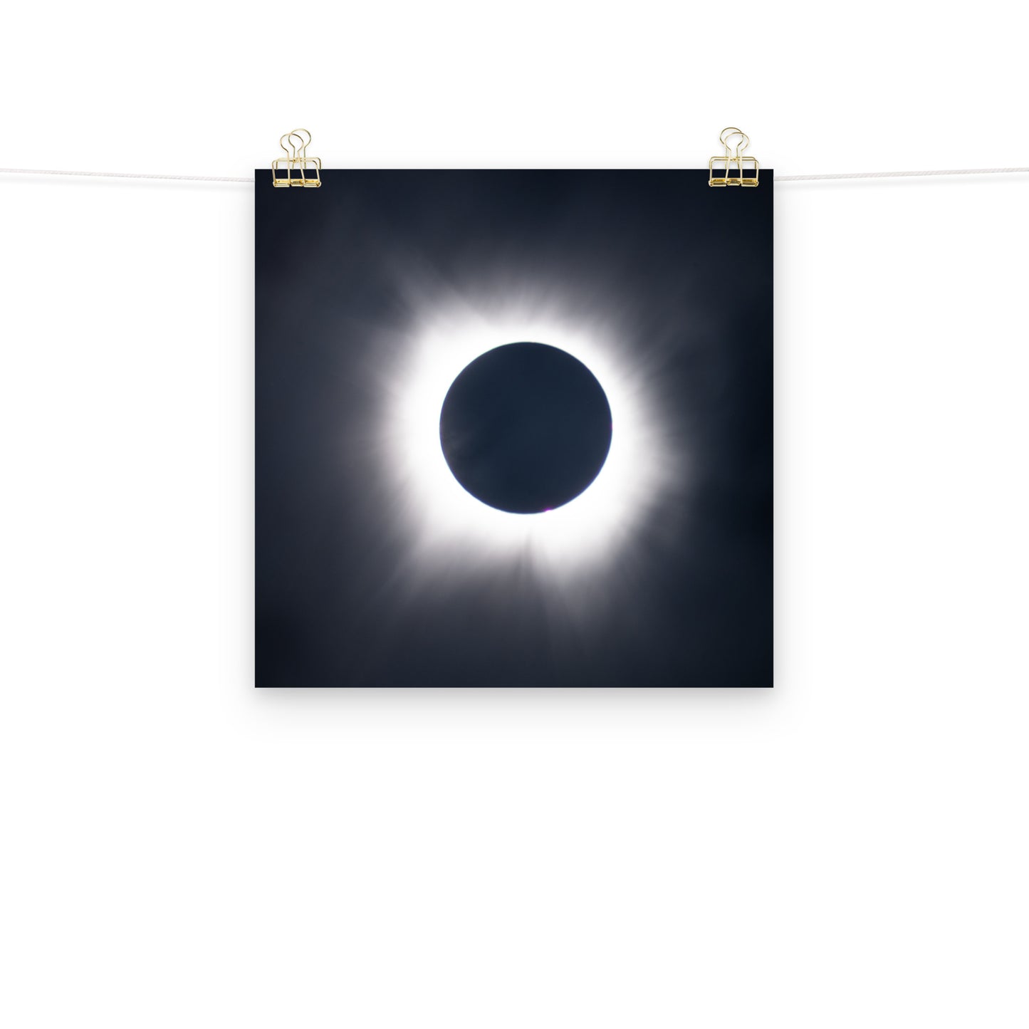 Eclipse Splendor: 2024 Solar Eclipse Totality Poster - Embrace the Celestial Phenomenon 🌞🌑