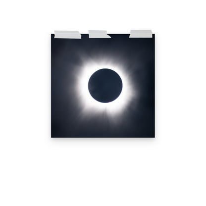 Eclipse Splendor: 2024 Solar Eclipse Totality Poster - Embrace the Celestial Phenomenon 🌞🌑