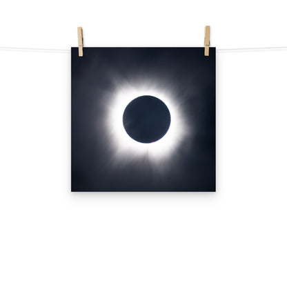 Eclipse Splendor: 2024 Solar Eclipse Totality Poster - Embrace the Celestial Phenomenon 🌞🌑