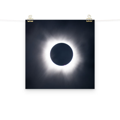 Eclipse Splendor: 2024 Solar Eclipse Totality Poster - Embrace the Celestial Phenomenon 🌞🌑