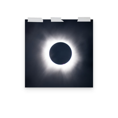 Eclipse Splendor: 2024 Solar Eclipse Totality Poster - Embrace the Celestial Phenomenon 🌞🌑