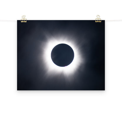 Eclipse Splendor: 2024 Solar Eclipse Totality Poster - Embrace the Celestial Phenomenon 🌞🌑