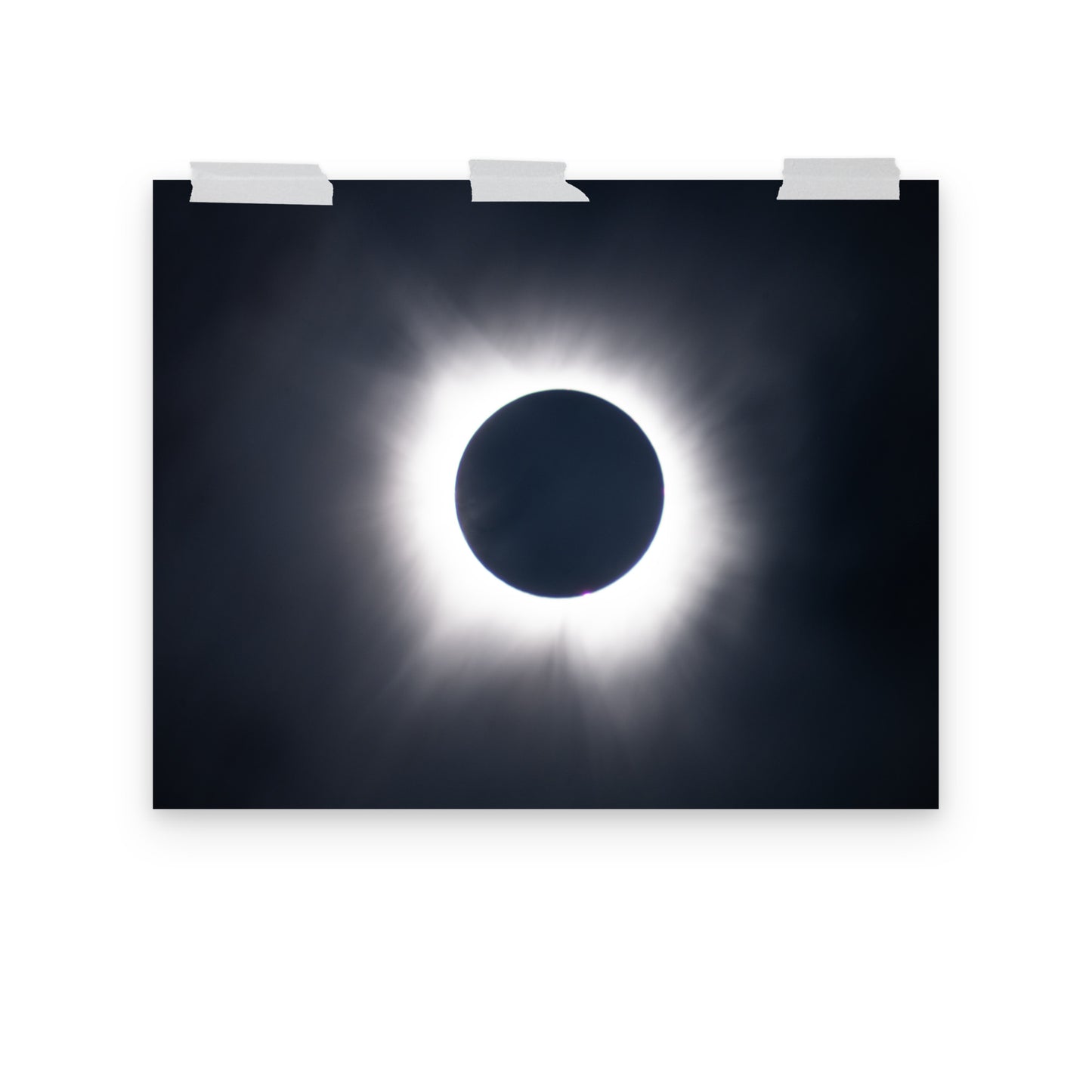Eclipse Splendor: 2024 Solar Eclipse Totality Poster - Embrace the Celestial Phenomenon 🌞🌑