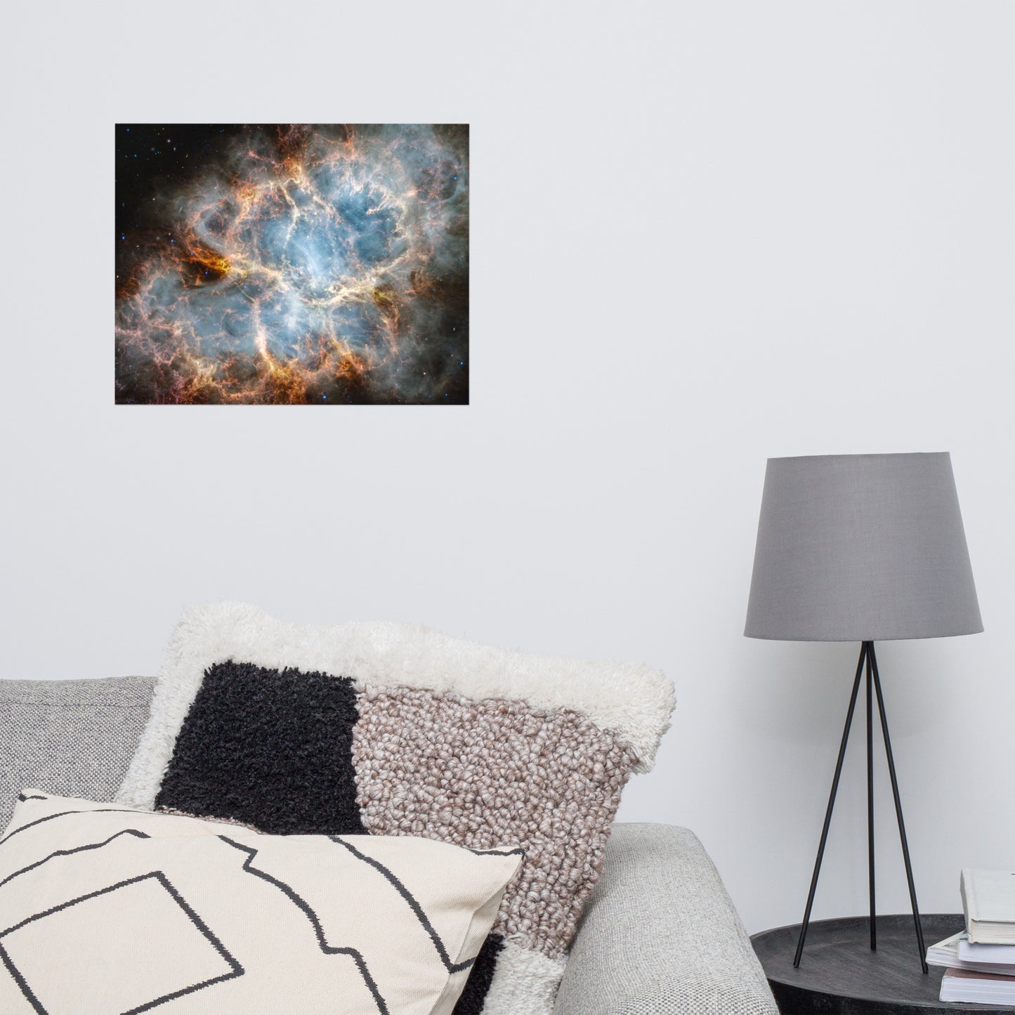 Crab Nebula from JWST Matte Poster Print in Galactic Sizes
