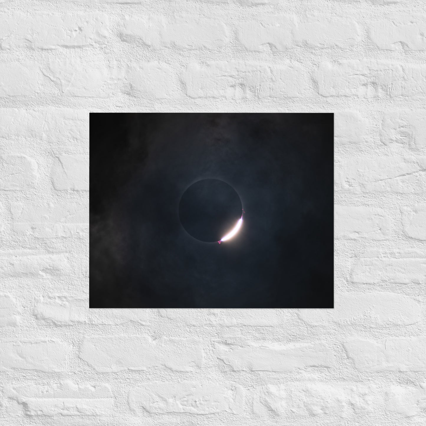 2024 Solar Eclipse Poster - Illuminate Your Space with Diamond Ring Beauty 🌞