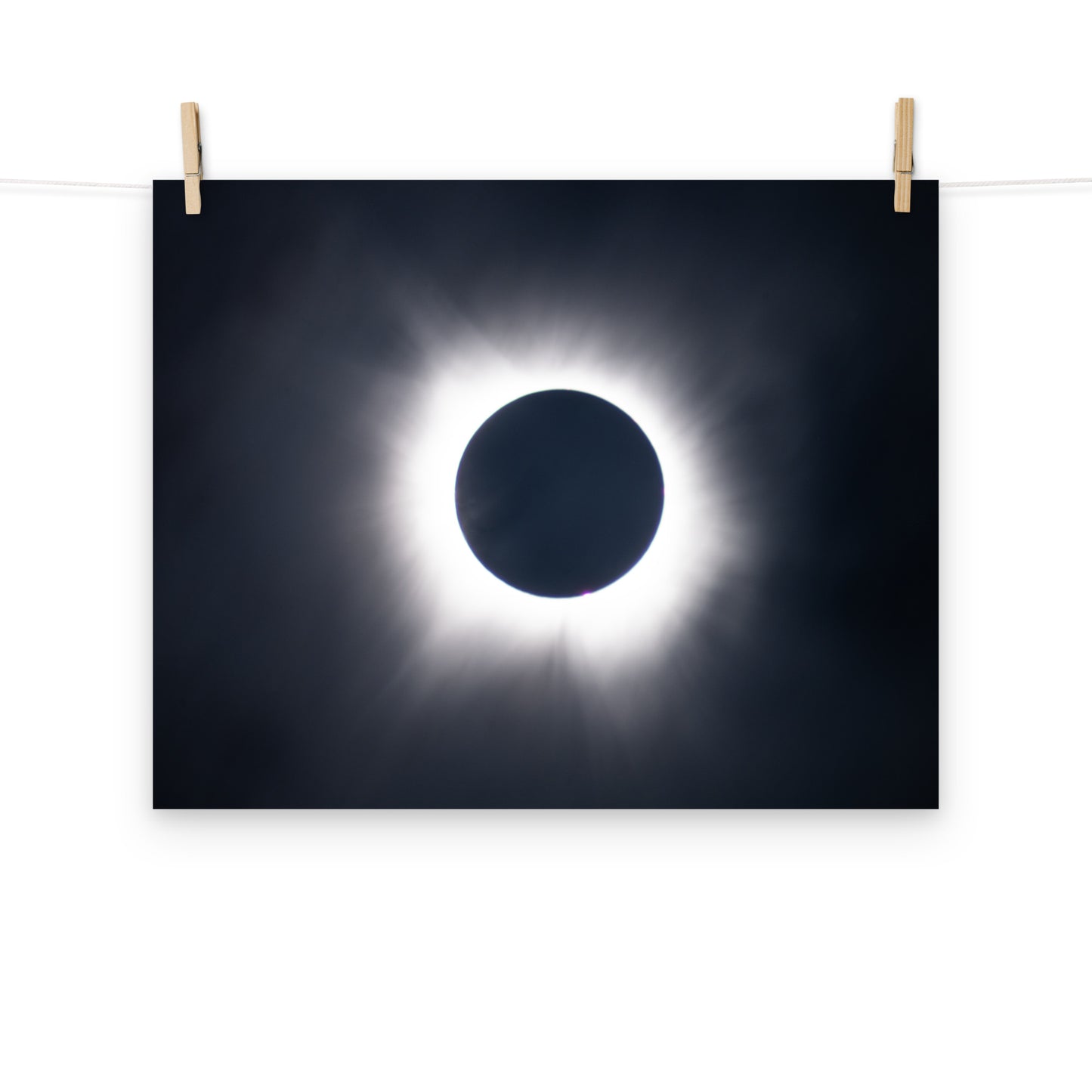 Eclipse Splendor: 2024 Solar Eclipse Totality Poster - Embrace the Celestial Phenomenon 🌞🌑
