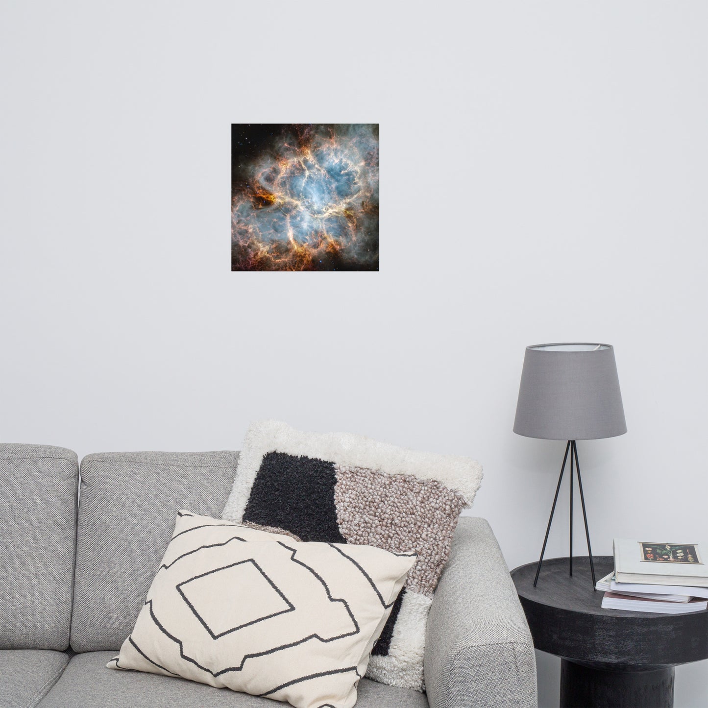 Crab Nebula from JWST Matte Poster Print in Galactic Sizes