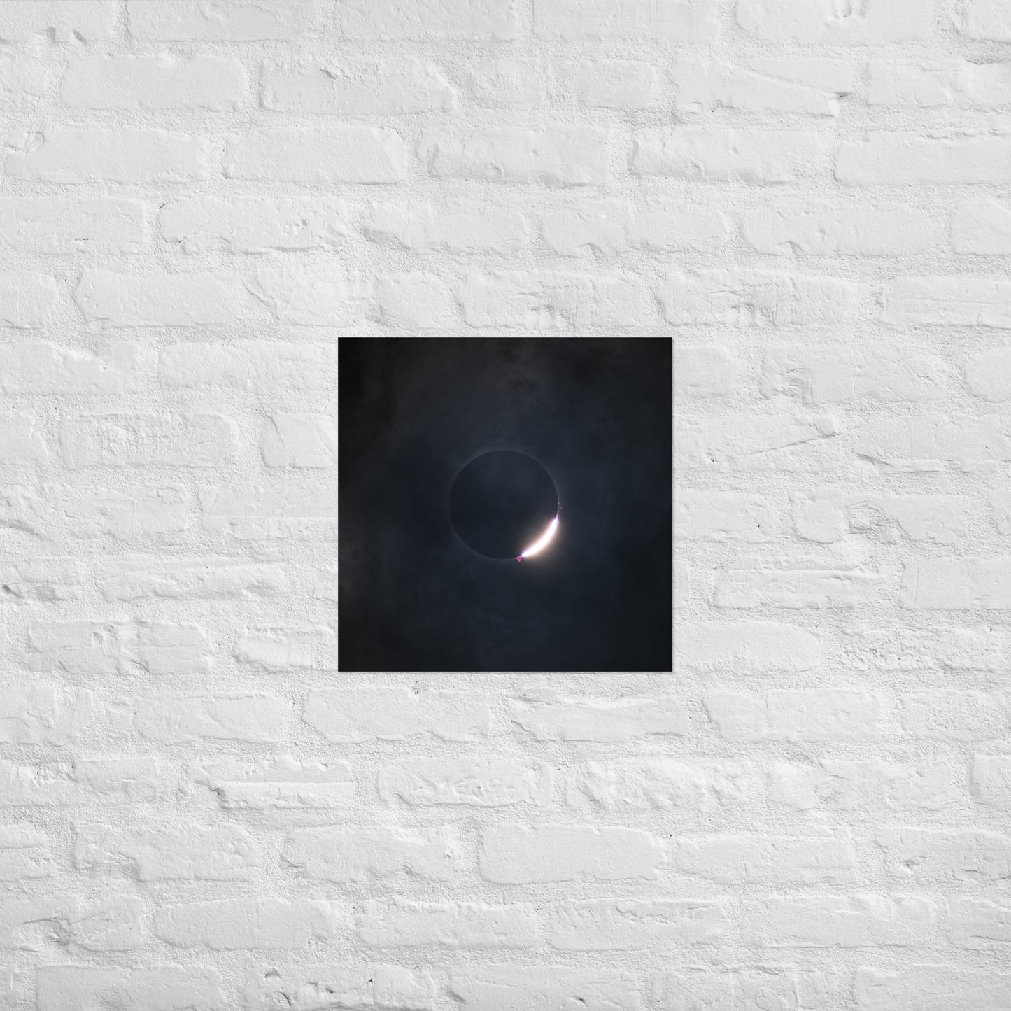 2024 Solar Eclipse Poster - Illuminate Your Space with Diamond Ring Beauty 🌞