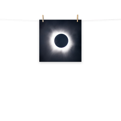 Eclipse Splendor: 2024 Solar Eclipse Totality Poster - Embrace the Celestial Phenomenon 🌞🌑