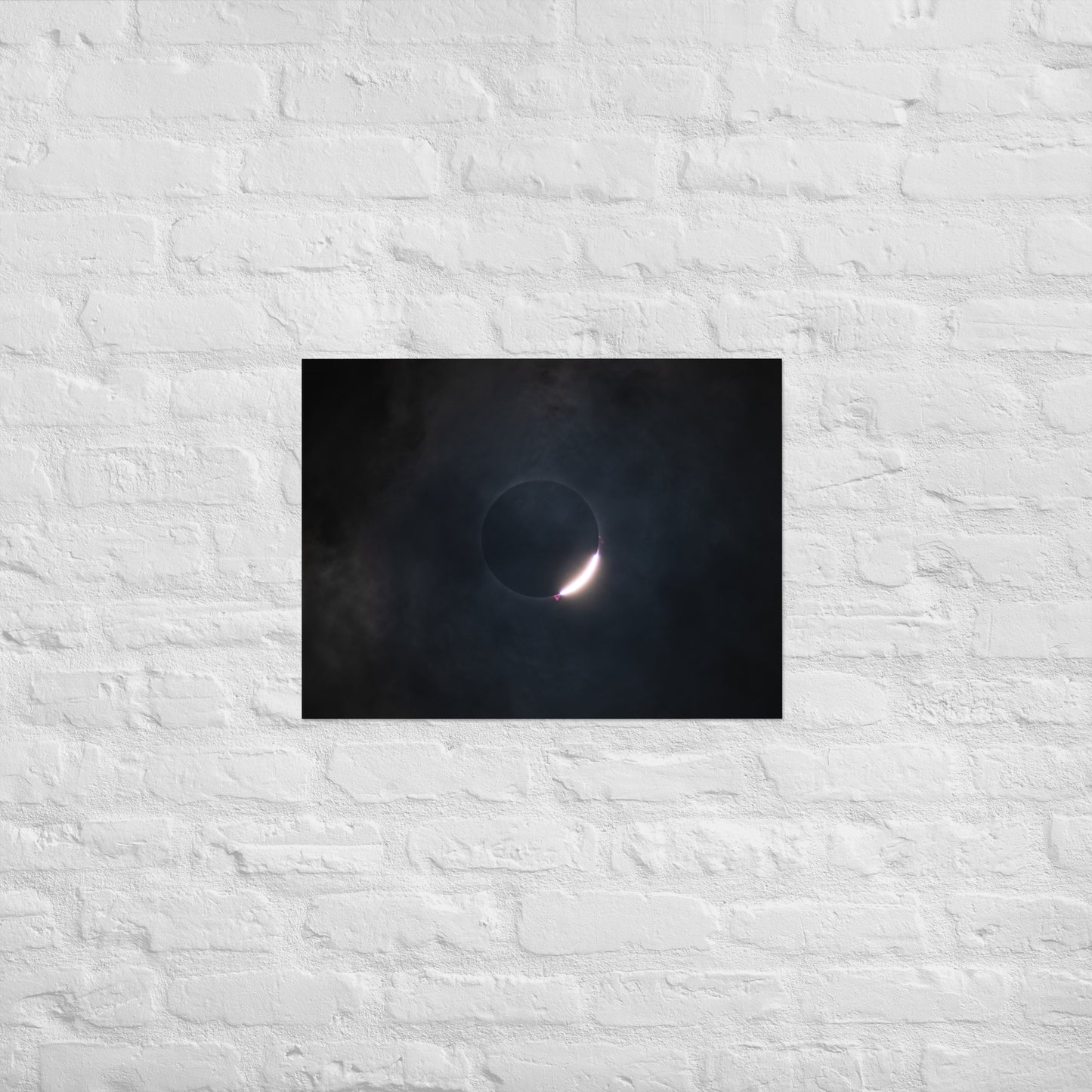 2024 Solar Eclipse Poster - Illuminate Your Space with Diamond Ring Beauty 🌞